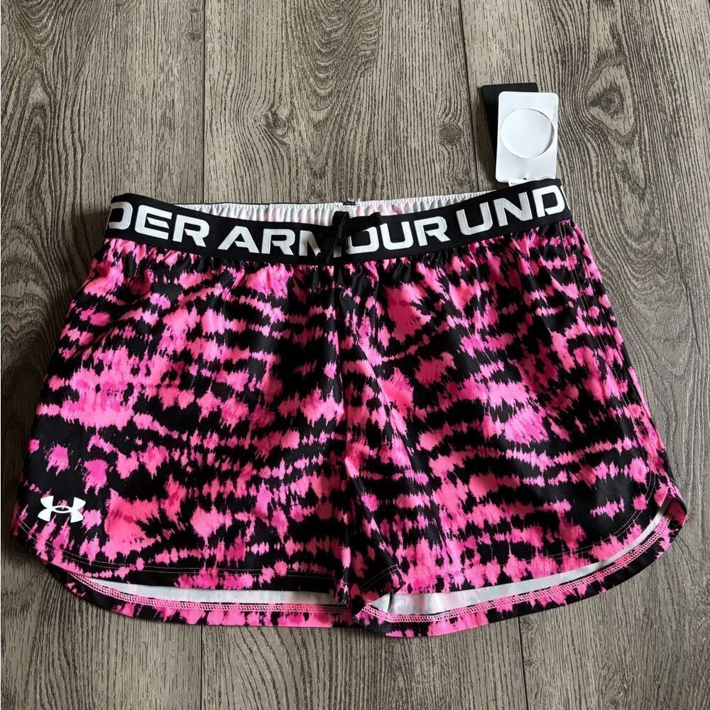 Under Armour girls  Pink and Black Shorts